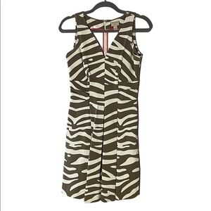 Banana Republic Issa Collection tan and cream dress (4)